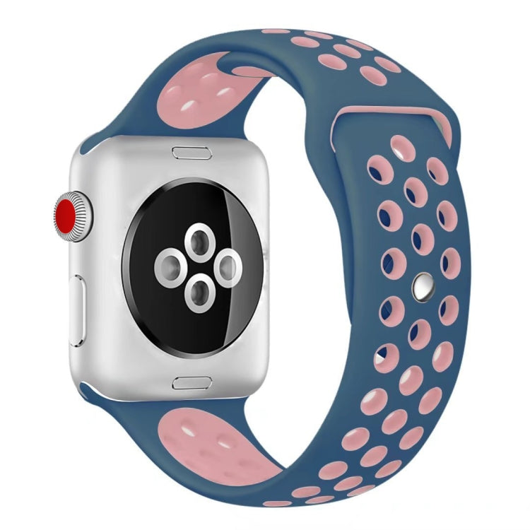 For Apple Watch Series 10 42mm / 9&8&7 41mm / SE 3&SE 2&6&SE&5&4 40mm / 3&2&1 38mm Fashionable Classical Silicone Sport Watch Band(Grey White), WA1230A, WA1230B, WA1230BG, WA1230BH, WA1230BL, WA1230BM, WA1230BR, WA1230BY, WA1230C, WA1230D, WA1230DW...