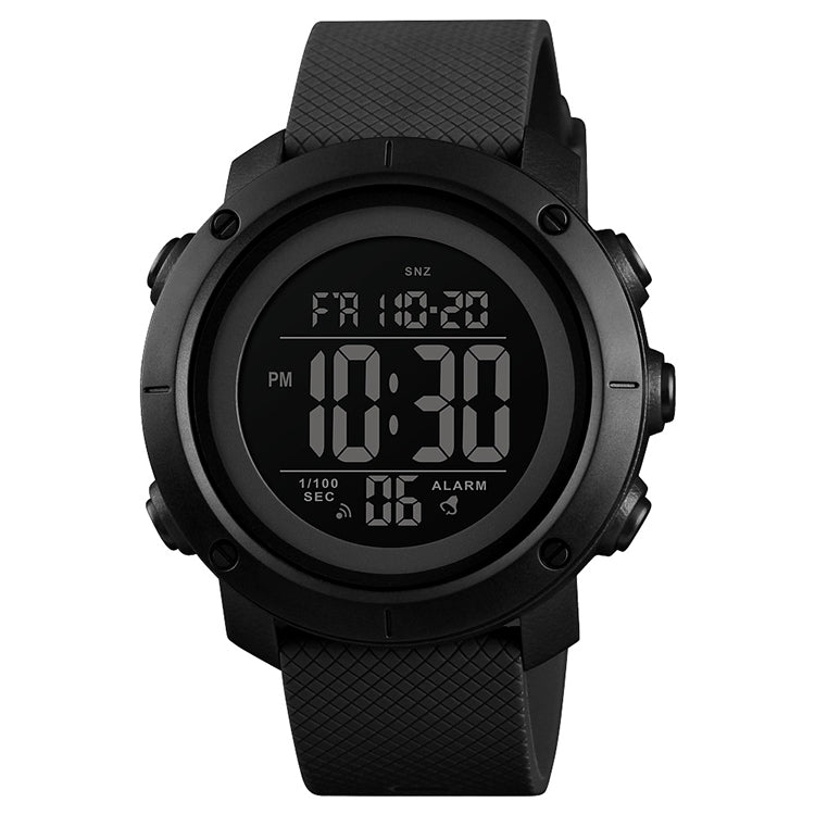 SKMEI 1426 Multifunctional Outdoor Fashion Noctilucent Waterproof Black Machine Rubber Ring Digital Watch, Black Machine Rubber Ring, 1426 Black Machine Rubber Ring