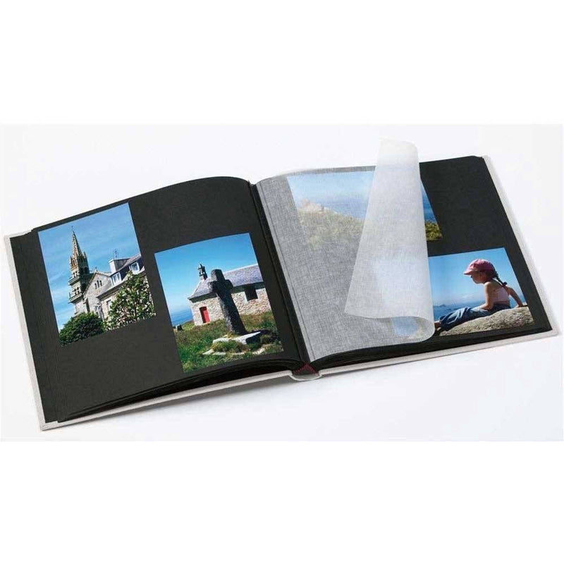 Walther Large Traditional 12x12" Photo Album - Black