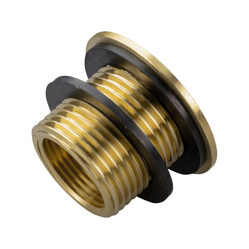 Water Butt Brass 3/4" BSP Male - 1/2" BSP Female and Drill Bit