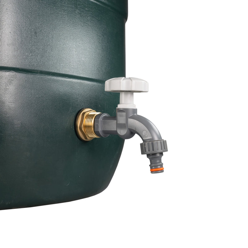 Water Butt Brass Kit 3/4" with Grey Dial Tap