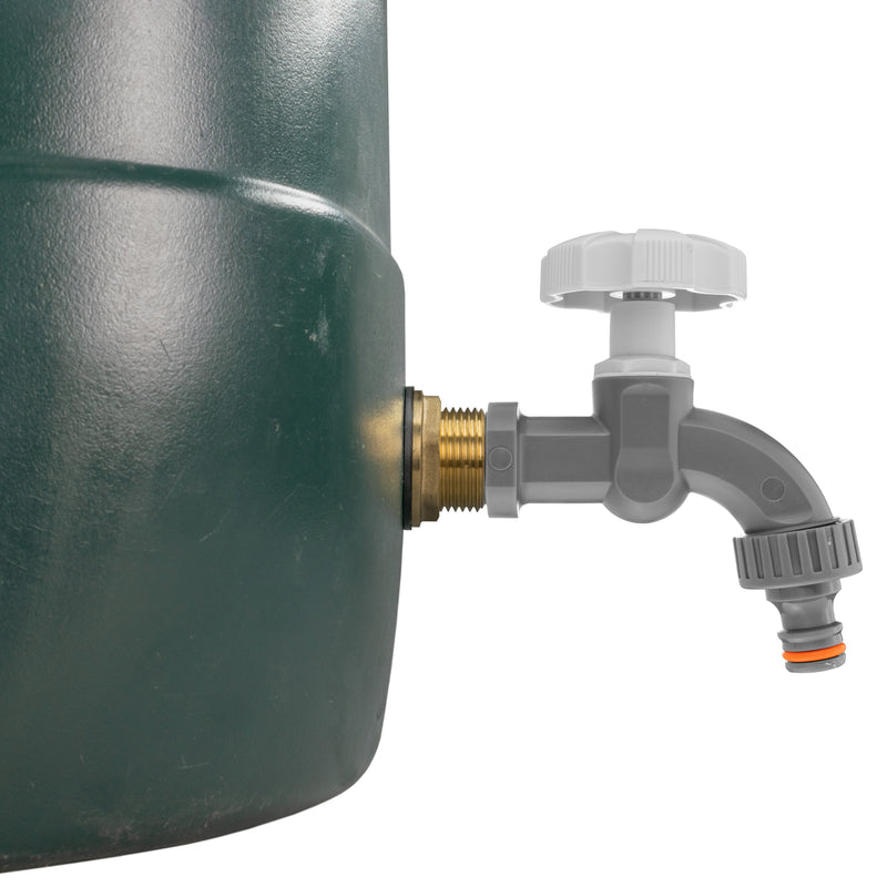 Water Butt Brass Kit 3/4" with Grey Dial Tap