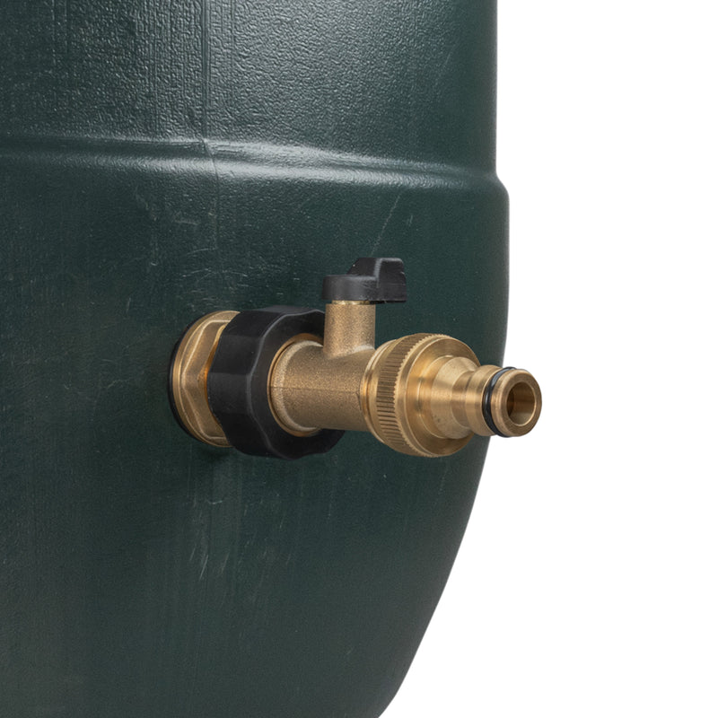Water Butt Brass Kit 3/4" with Brass Valve + Quick Connect