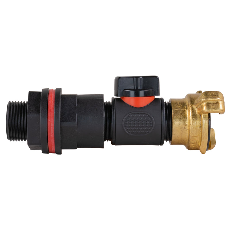 Water Butt Kit 3/4" with In-Line Valve + Geka