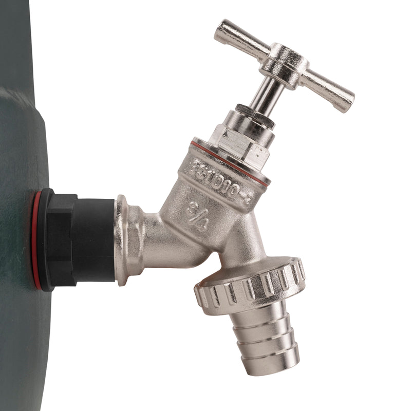Water Butt Kit 3/4" with Nickel Plated Barbed Tap