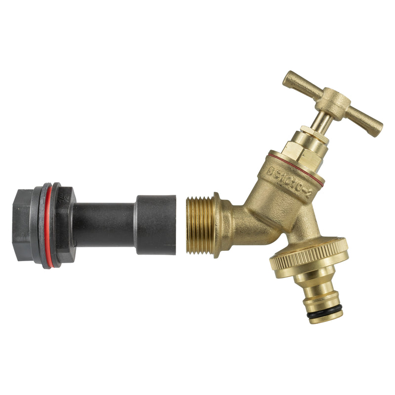 Water Butt Extension Kit 1/2" with Brass Quick Connect Tap