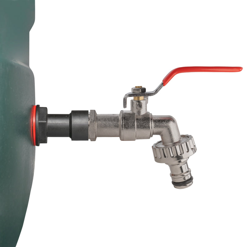Water Butt Extension Kit 1/2" with Quick Connect Lever Tap