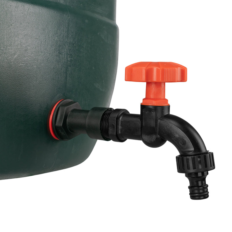Water Butt Extension Kit 1/2" with Black Dial Tap