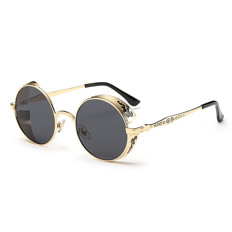 Retro Carved Round Sunglasses, Sunglasses#silver frame gray sheet, Sunglasses#silver frame white mercury, Sunglasses#rimmed gray tablets, Sunglasses#Tyrant gold box gold, Sunglasses#Gold frame gray sheet, Sunglasses#Gold frame red film...