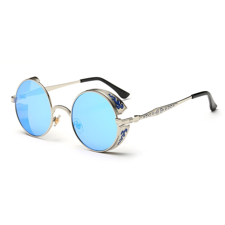 Retro Carved Round Sunglasses, Sunglasses#silver frame gray sheet, Sunglasses#silver frame white mercury, Sunglasses#rimmed gray tablets, Sunglasses#Tyrant gold box gold, Sunglasses#Gold frame gray sheet, Sunglasses#Gold frame red film...