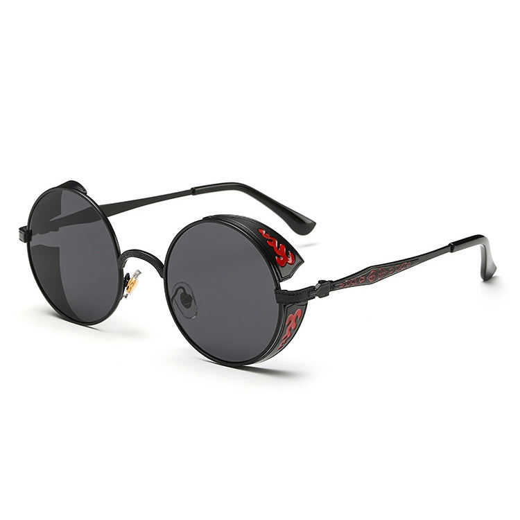 Retro Carved Round Sunglasses, Sunglasses#silver frame gray sheet, Sunglasses#silver frame white mercury, Sunglasses#rimmed gray tablets, Sunglasses#Tyrant gold box gold, Sunglasses#Gold frame gray sheet, Sunglasses#Gold frame red film...