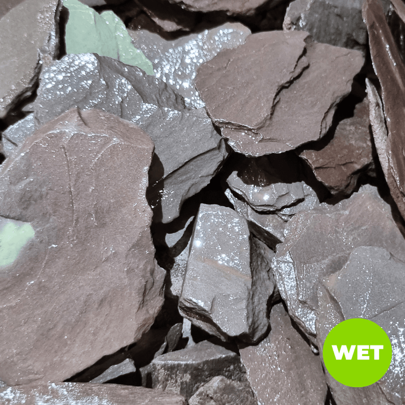 Welsh Blue Plum Crushed Slate Chippings 40mm