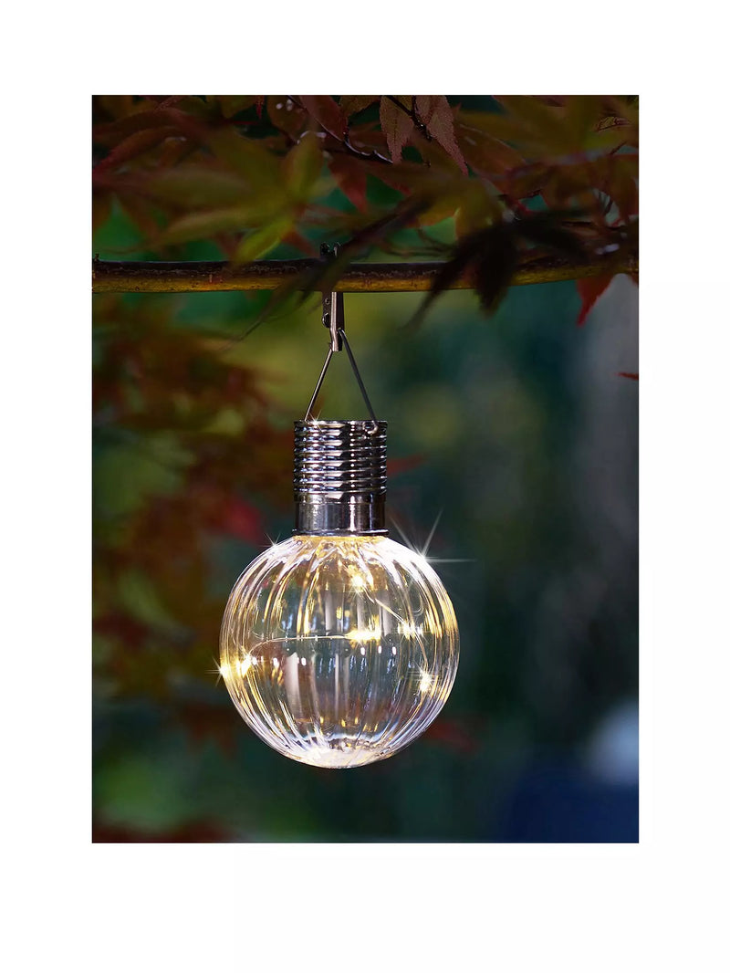 Solar LED Orb Lights Hanging 4pc