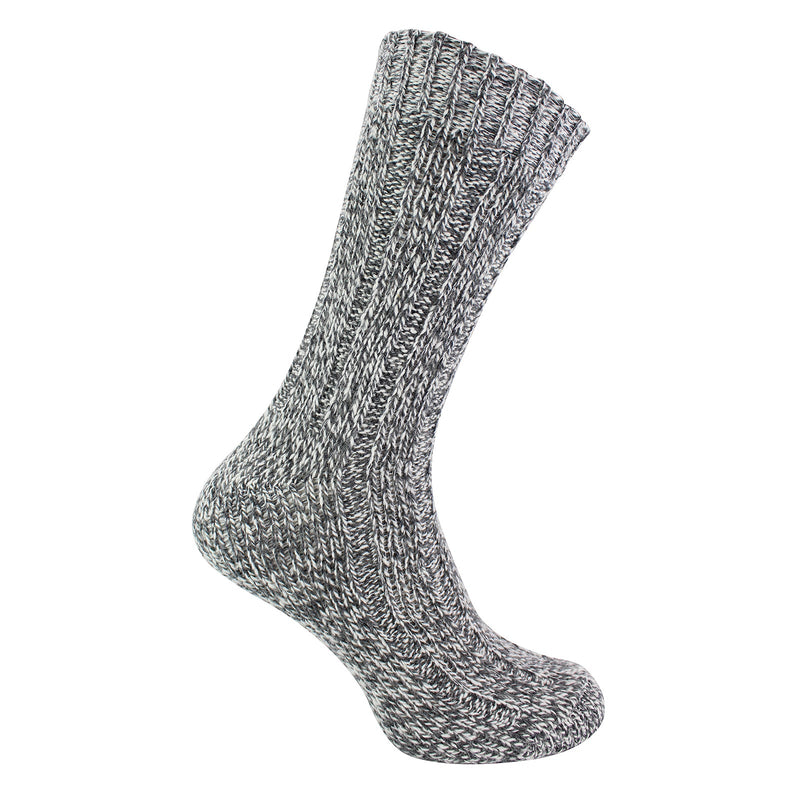 3 Pack Mens Warm Ribbed Knitted Wool Work Boot Socks