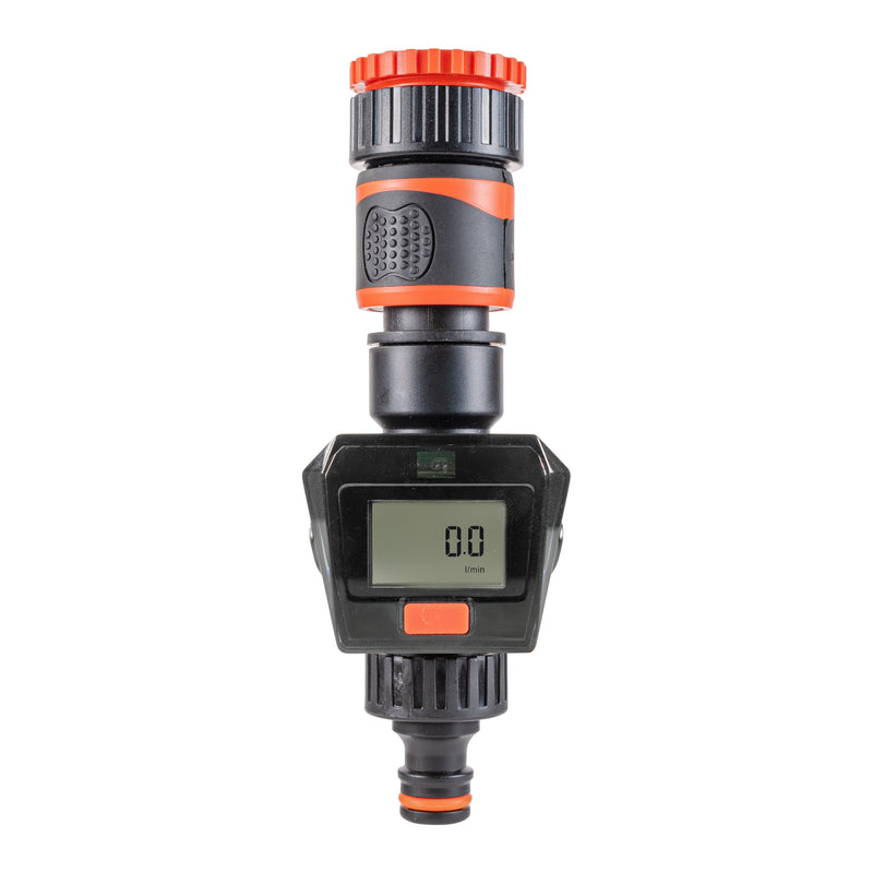 Water Flow Meter Black/Orange