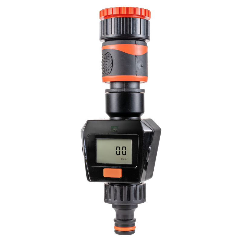 Water Flow Meter Black/Orange