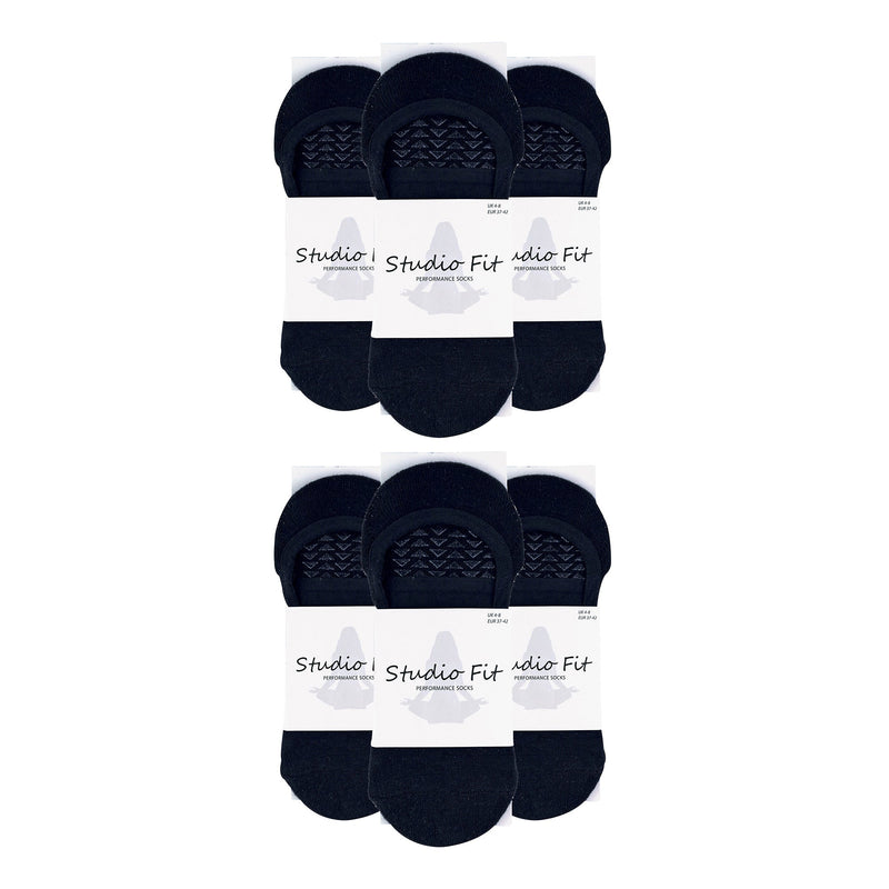 Ladies Cotton Non Slip Yoga Socks with Straps (Multipack Options)