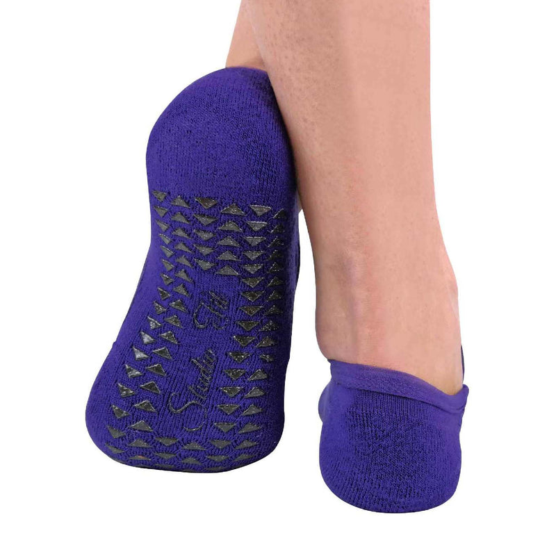 Ladies Cotton Non Slip Yoga Socks with Straps (Multipack Options)