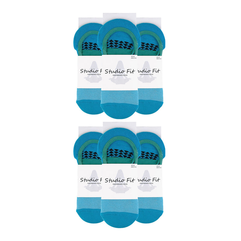 Ladies Cotton Non Slip Yoga Socks with Straps (Multipack Options)