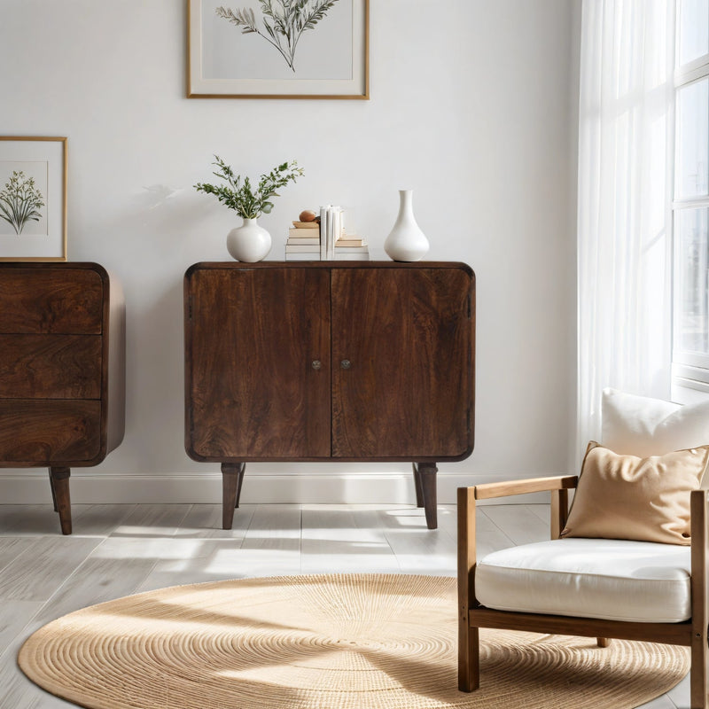 Franklin Dark Mango Wood 2 Door Sideboard