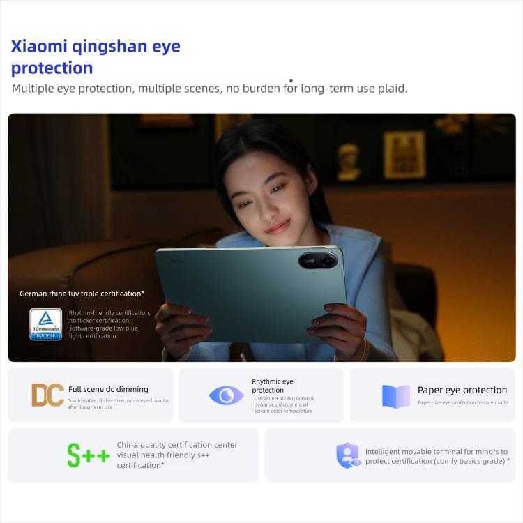REDMI Pad 2 11 inch, 6GB+256GB, HyperOS 2, MediaTek G100-Ultra Octa Core CPU, 6GB+128GB