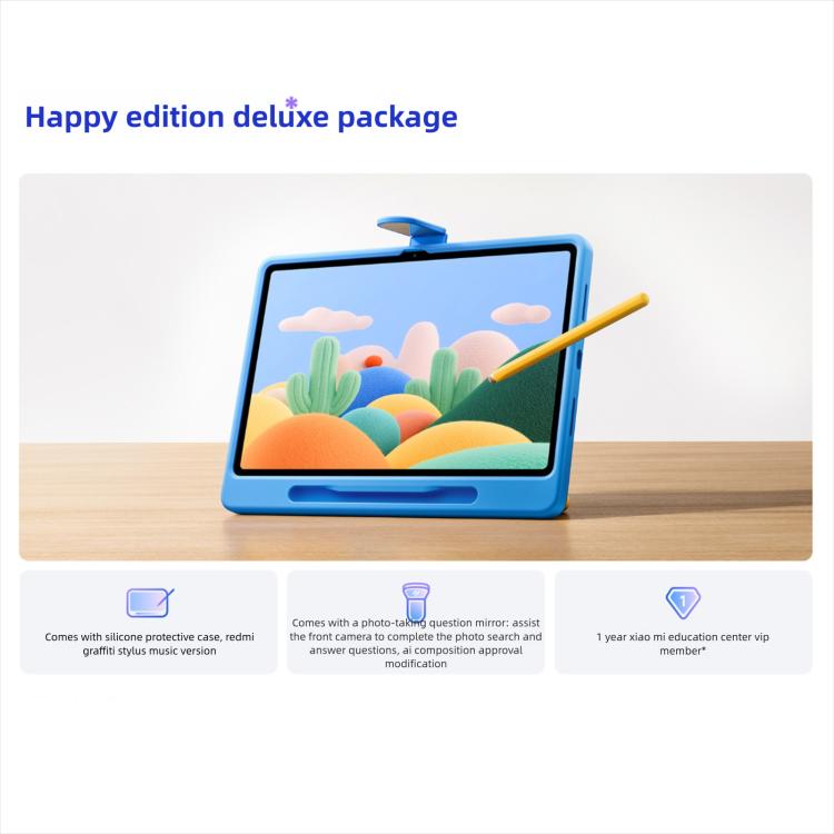 REDMI Pad 2 11 inch Tablet PC, Soft Light Edition 8GB+256GB, HyperOS 2, MediaTek G100-Ultra Octa Core CPU, Soft Light Edition 8GB+256GB