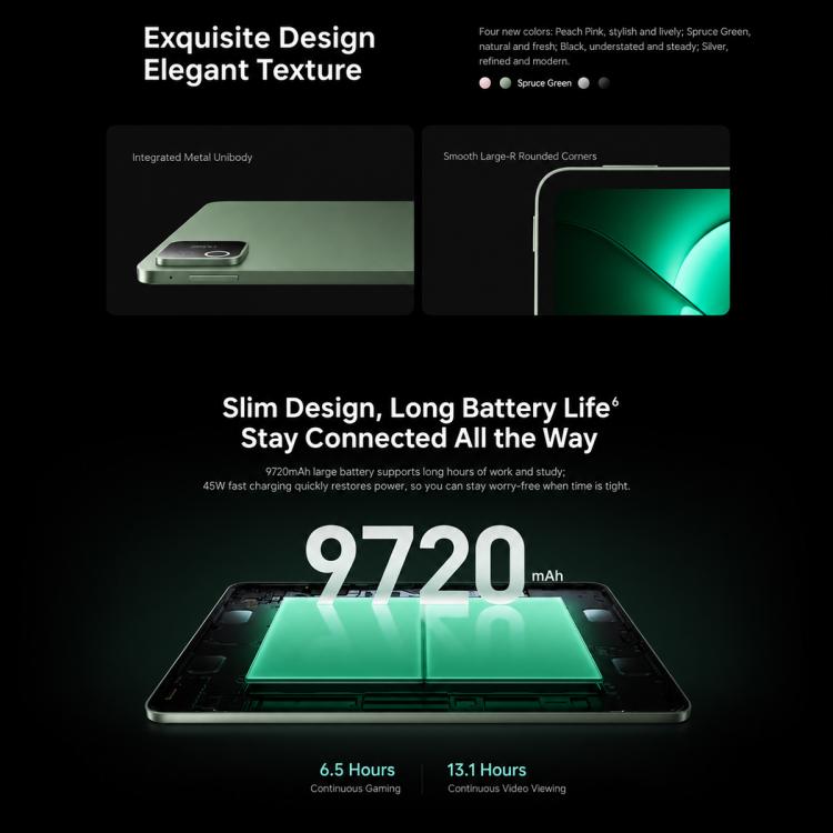 Xiaomi Pad 9 11.2 inch Soft Light Screen, 8GB+256GB, HyperOS 4.0 Qualcomm Snapdragon 8s Gen4 Octa Core, 8GB+256GB Soft Light