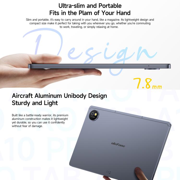 Ulefone Tab A10 Pro Tablet PC, 6GB+128GB, 11 inch Android 14 MediaTek MT8786 Octa Core 4G Network, EU Plug, Tab A10 Pro