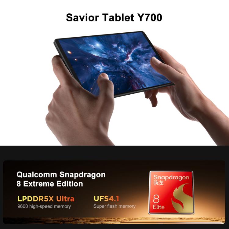 Lenovo LEGION Y700 Gen4 8.8 inch AI Gaming WIFI Tablet, 12GB+256GB, Android 15, Qualcomm Snapdragon 8 Elite Octa Core, US Plug (Black)