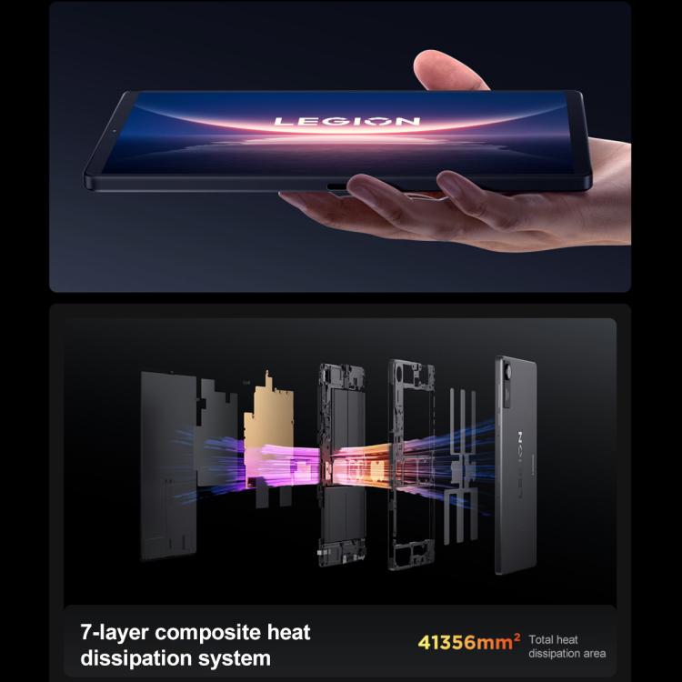 Lenovo LEGION Y700 Gen4 8.8 inch AI Gaming WIFI Tablet, 12GB+256GB, Android 15, Qualcomm Snapdragon 8 Elite Octa Core, US Plug (Black)