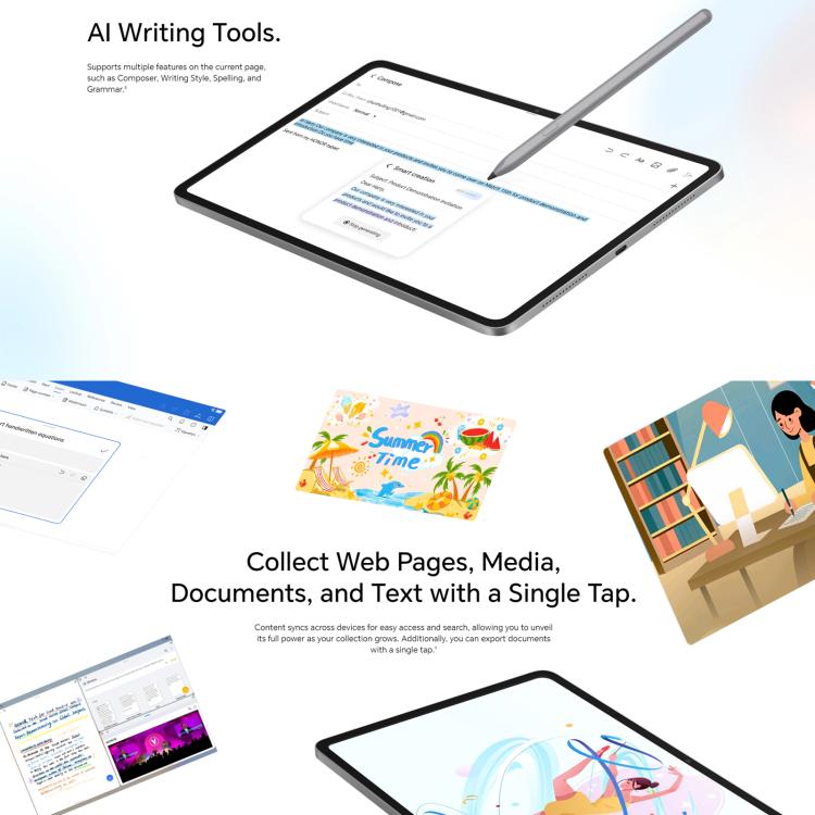 Honor Pad 10 WiFi Tablet PC, 12.1 inch 8GB+256GB MagicOS 9.0 Qualcomm Snapdragon 7 Gen3 Octa Core, 8GB+256GB