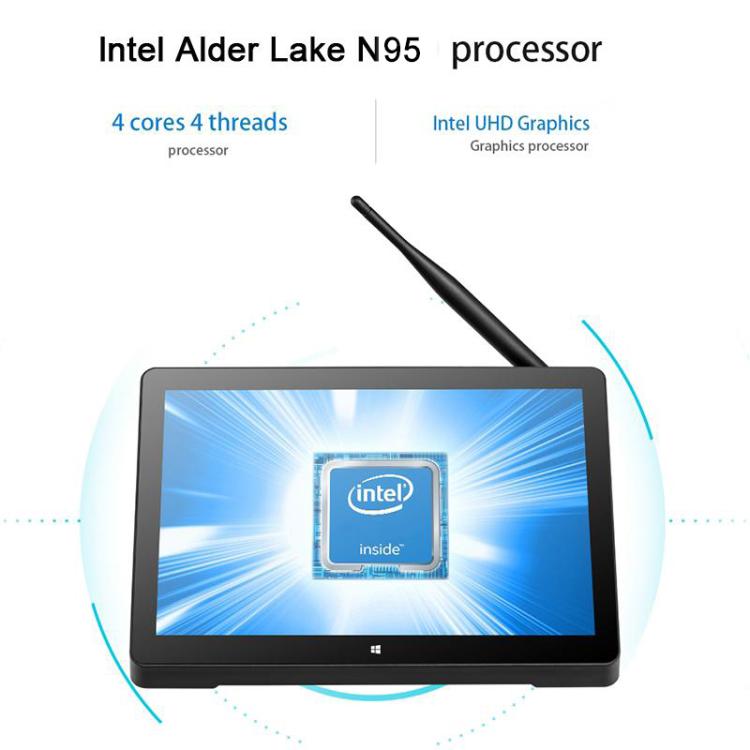 PiPo H10PRO All-in-One Mini PC, 10.1 inch, 8GB+128GB, Windows 11 Intel Alder Lake N95 Quad Core, US Plug, H10PRO 8GB+128GB