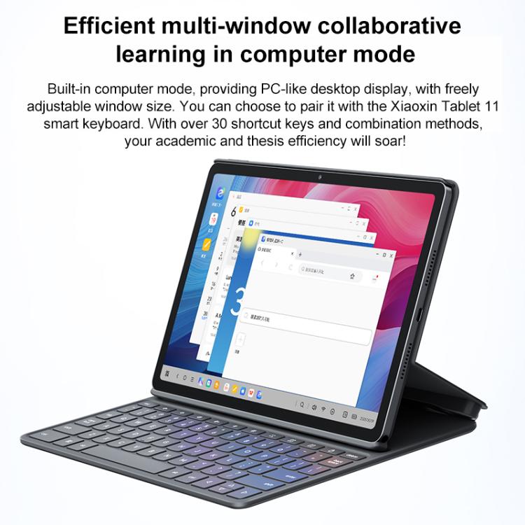 Lenovo Xiaoxin Pad 11 Paperlike Screen, 11 inch WiFi Tablet, 8GB+128GB, Android 15, MediaTek Dimensity 6300 Octa Core,US Plug, 8GB+128GB Soft Light Screen