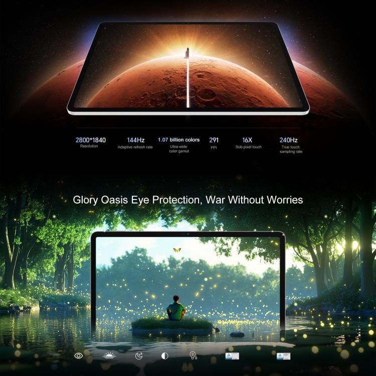 Honor Pad GT WiFi Tablet PC, 11.5 inch 12GB+512GB MagicOS 9.0 Dimensity 8350 Ultra Octa Core, 12GB+512GB
