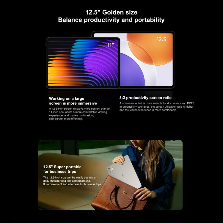 Xiaomi Pad 7S Pro 12.5 inch, 12GB+256GB, HyperOS 2, XRING O1 3nm Deca Core CPU, 12GB+256GB