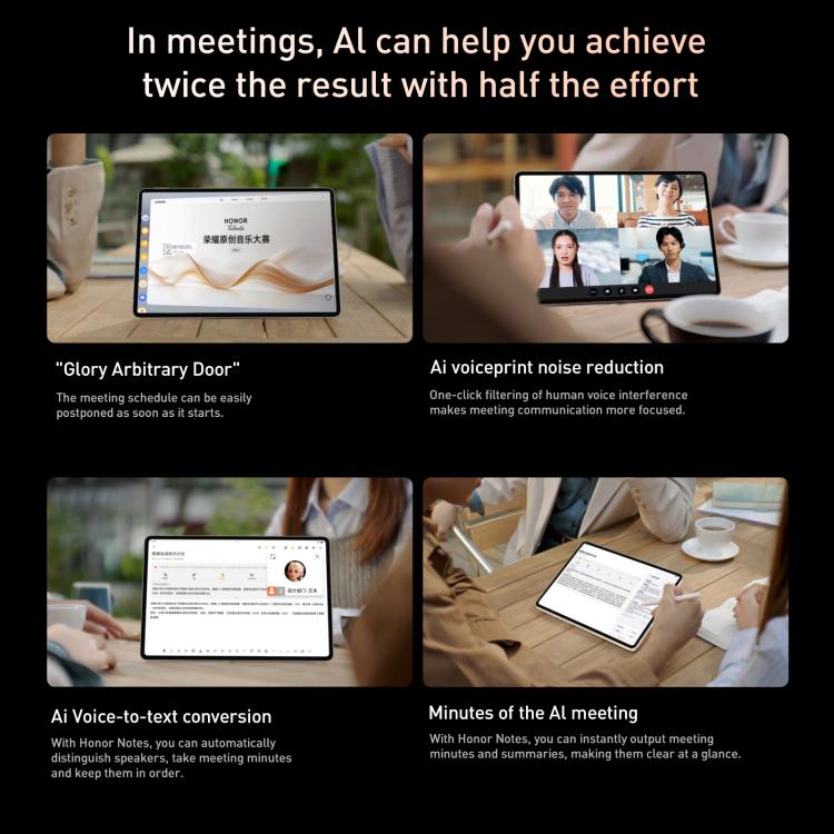 Honor MagicPad3 13.3 inch WiFi Tablet PC, 16GB+1TB MagicOS 9.0.1 Qualcomm Snapdragon 8 Gen3 Octa Core, 16GB+1TB