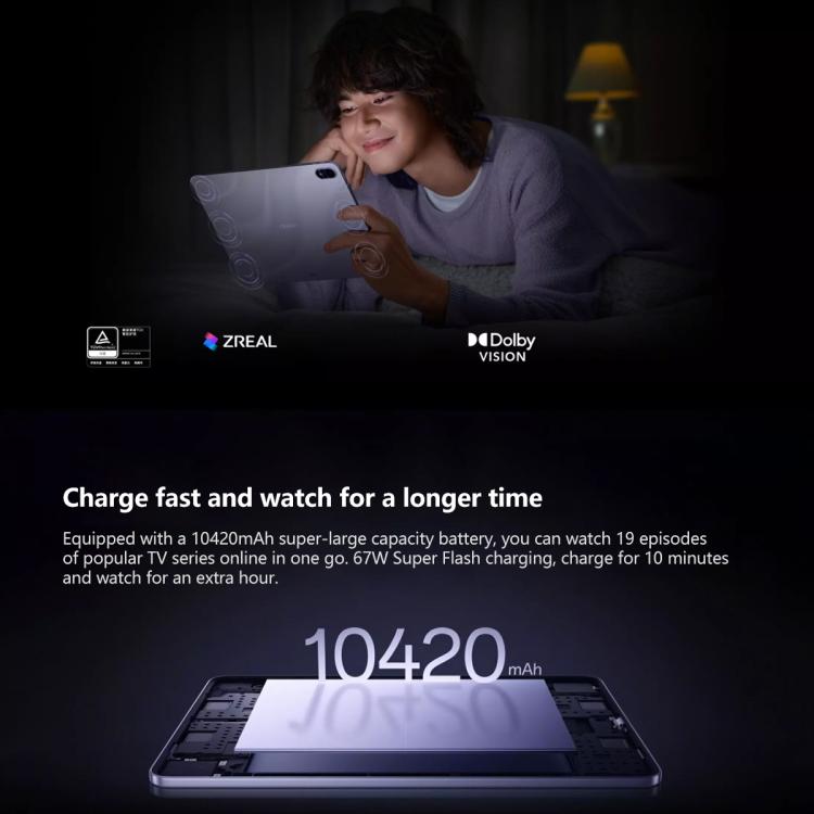 OPPO Pad 5 12.1 inch Soft Light Screen Tablet PC, 12GB+256GB, ColorOS 16.0 MediaTek Dimensity 9400+ Octa Core, 12GB+256GB Soft Light