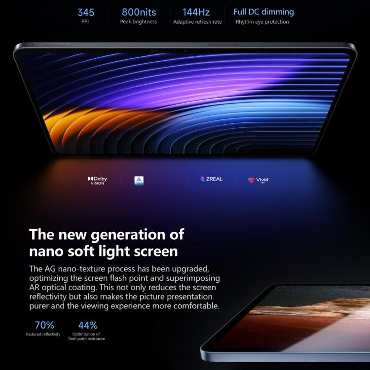 Xiaomi Pad 8 Pro 11.2 inch Soft Light Screen, 16GB+512GB, HyperOS 3 Qualcomm Snapdragon 8 Elite Octa Core, 16GB+512GB Soft Light