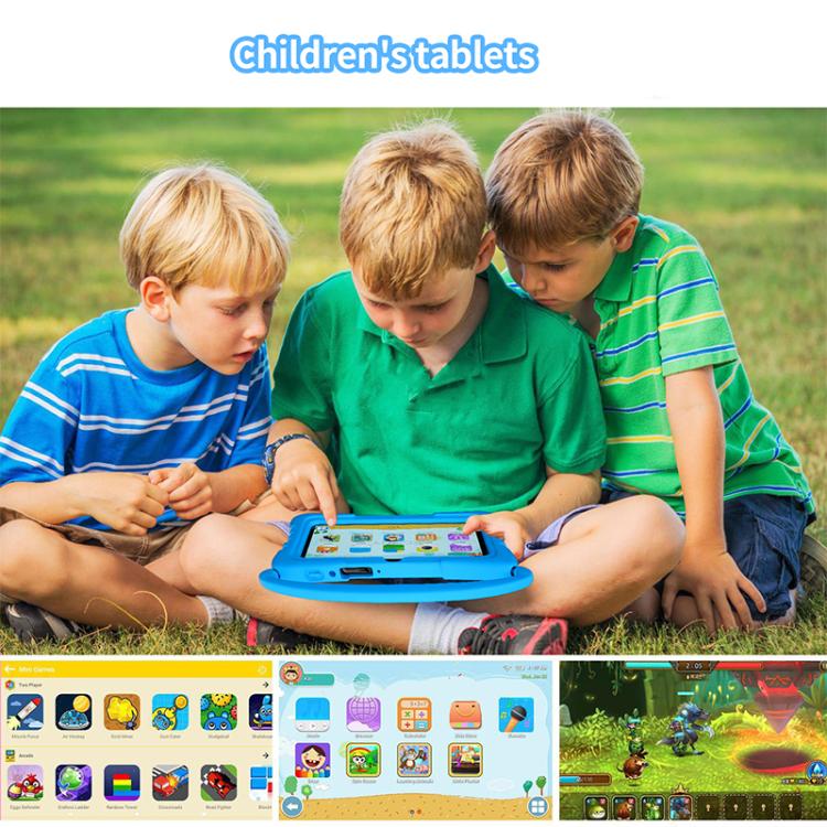 BDF K3 7 inch WiFi Kids Tablet PC with Silicone Case, 1GB+16GB, Android 8.1 MTK6735 Quad Core CPU, US Plug, 3GB+32GB