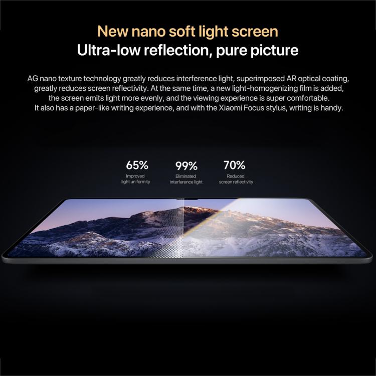 Xiaomi Pad 7 Ultra 14 inch Soft Light Screen, 12GB+512GB, HyperOS 2, XRING O1 3nm Deca Core CPU, 12GB+512GB Soft Light