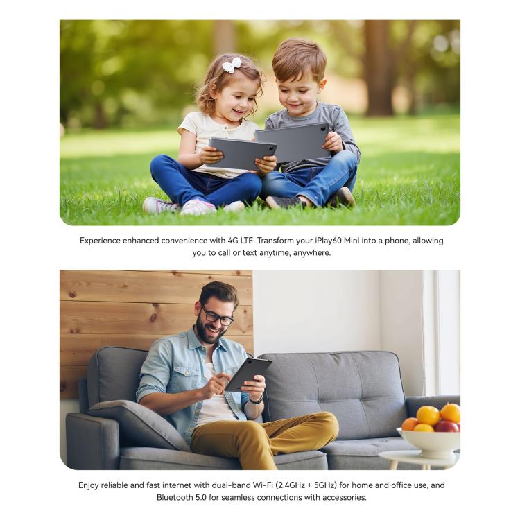 ALLDOCUBE iPlay 60 mini 4G LTE Tablet PC, 4GB+128GB, 8.68 inch Android 14 Unisoc T606 Octa Core Support Dual SIM, iPlay 60 mini