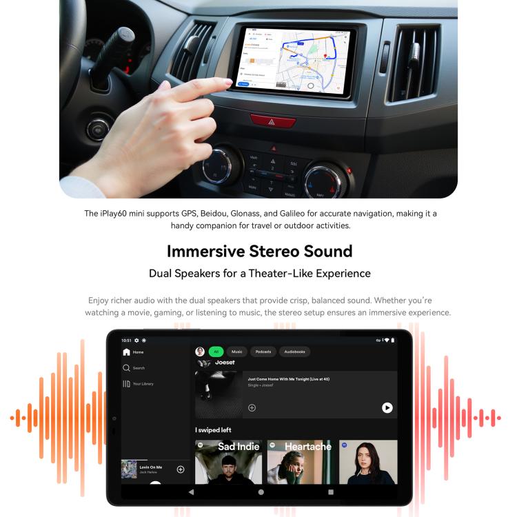 ALLDOCUBE iPlay 60 mini 4G LTE Tablet PC, 4GB+128GB, 8.68 inch Android 14 Unisoc T606 Octa Core Support Dual SIM, iPlay 60 mini