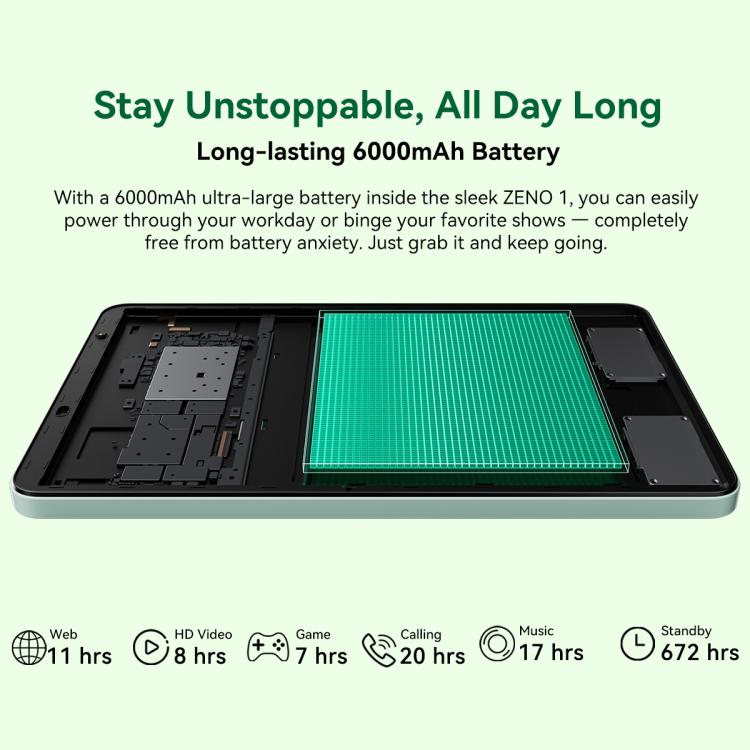 Blackview ZENO 1 Tablet PC, 6GB+256GB, 8 inch Android 15 Unisoc Tiger T615 Octa Core, Network: 4G, Global Version with Google Play, 6GB+256GB