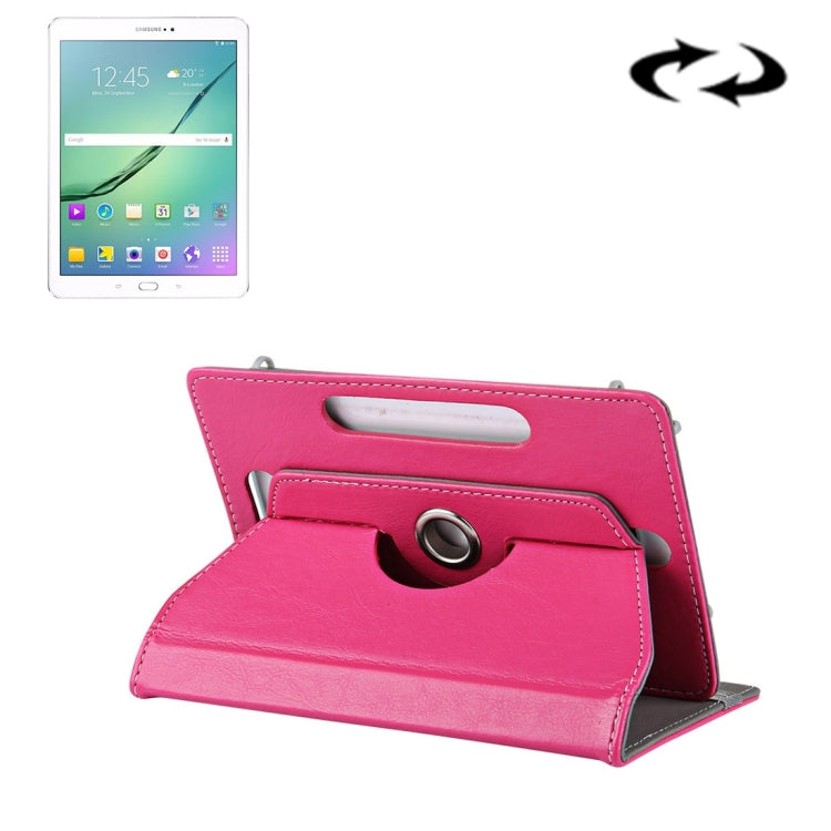 10 inch Tablets Leather Case Crazy Horse Texture 360 Degrees Rotation Protective Case Shell with Holder for Asus ZenPad 10 Z300C, Huawei MediaPad M2 10.0-A01W, Cube IWORK10, 10 inch Purple, 10 inch Baby Blue, 10 inch White, 10 inch Black, 10 inch Red  ...