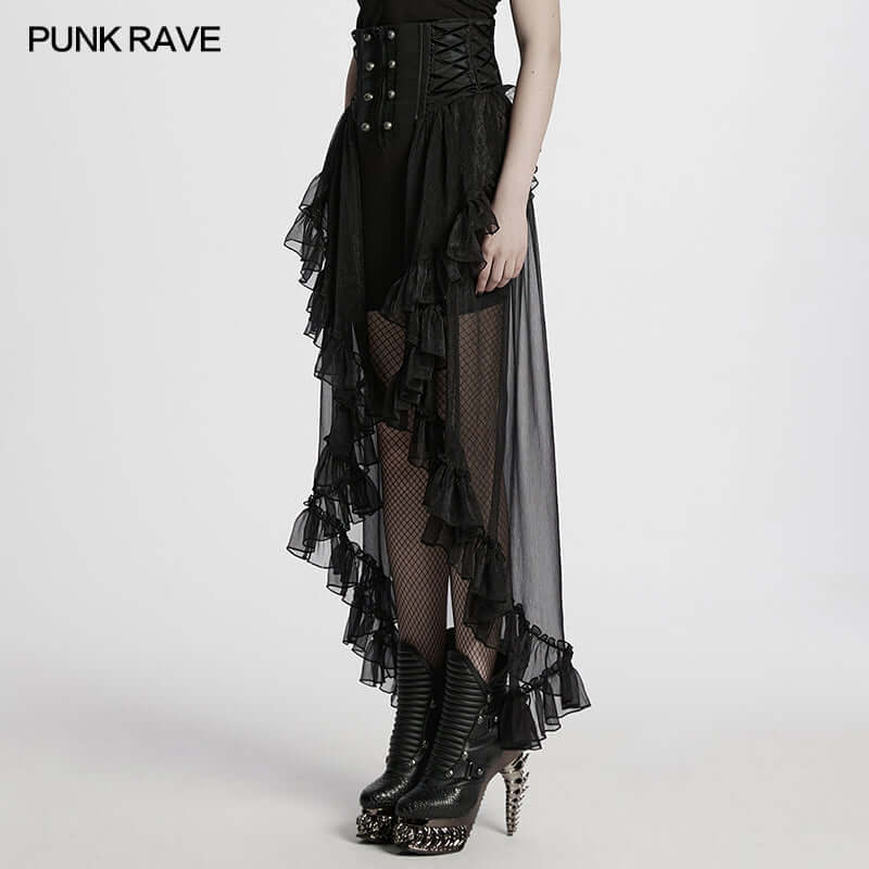 Punk Rave Dila Romantic Chiffon Skirt
