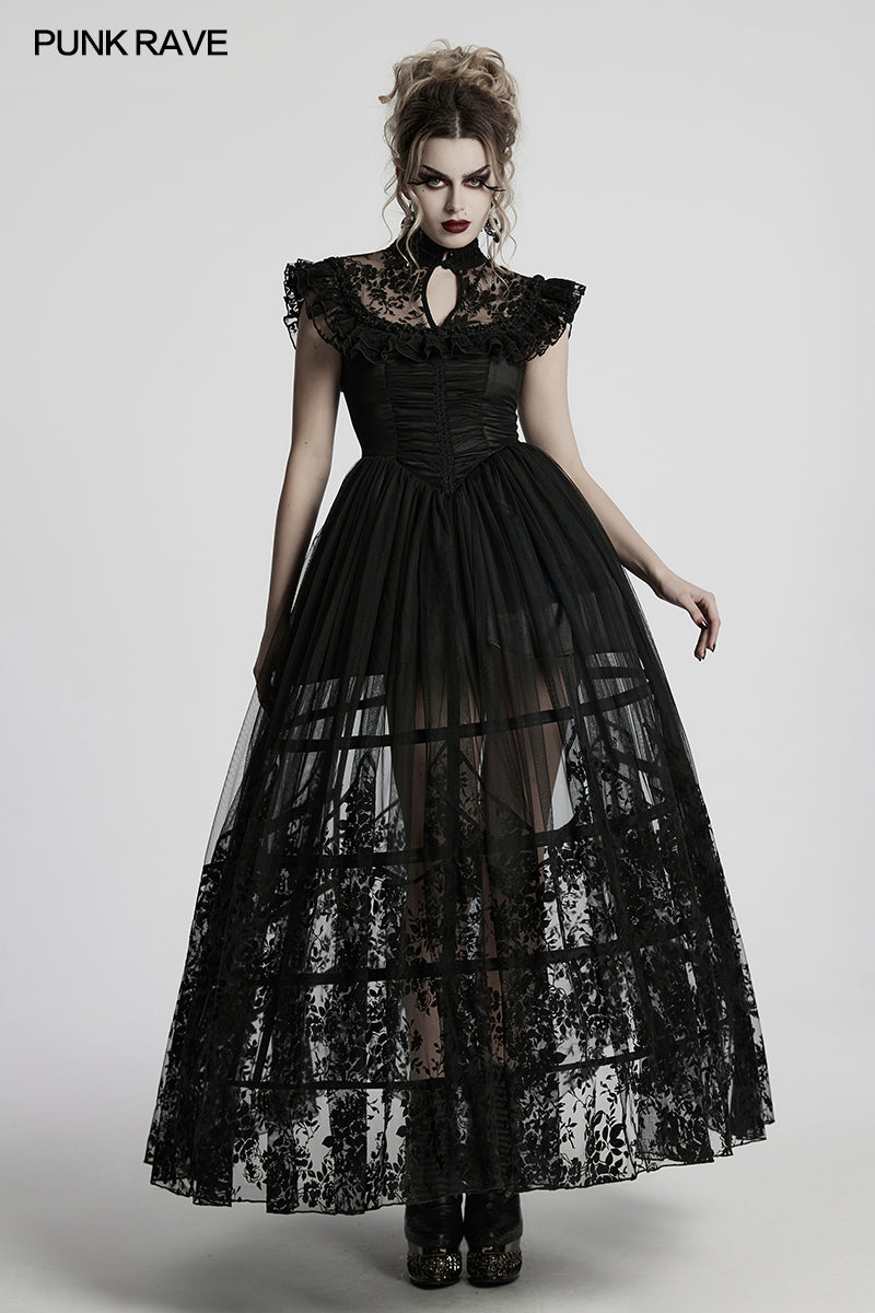 Punk Rave Seraphina Goth Flying Sleeve Dress
