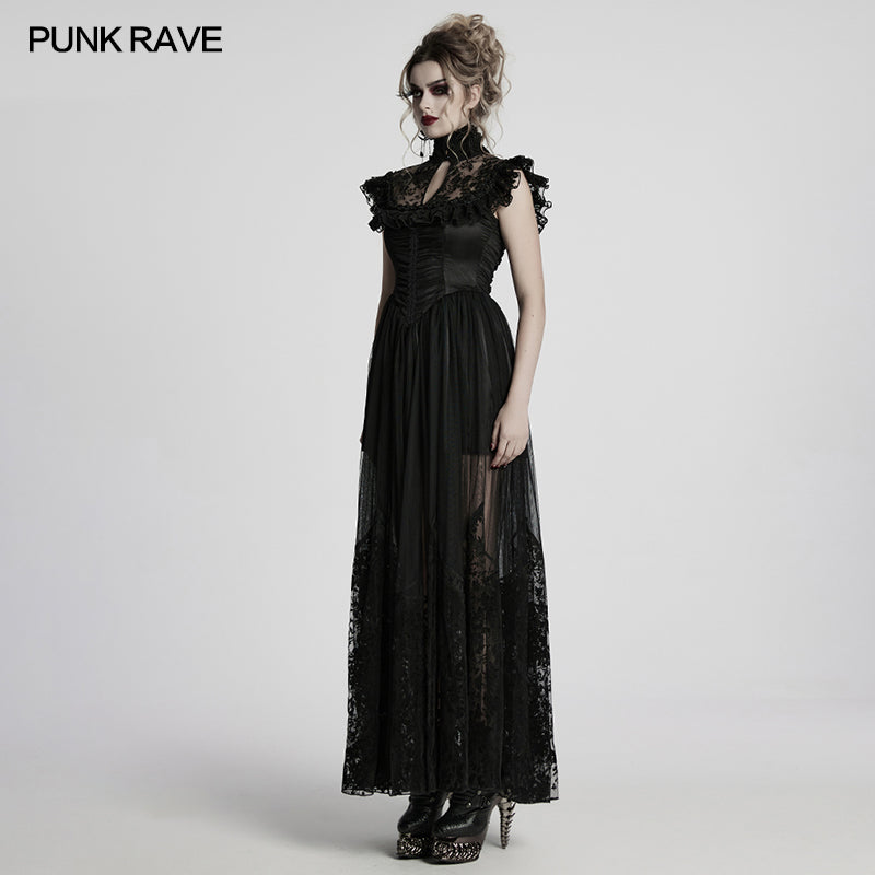 Punk Rave Seraphina Goth Flying Sleeve Dress