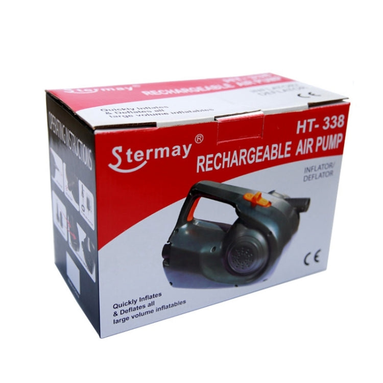 HT-338 Rechargeable Electric Air Pump Inflatable Boat Air Pump, EU Plug, HT-338