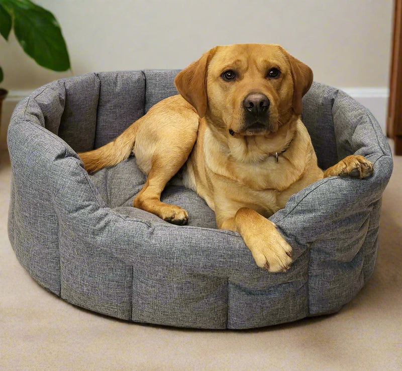 P&L Country Dog Tough Heavy Duty Oval High Sided Waterproof Dog Beds.