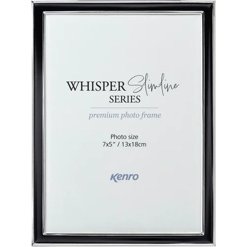 Kenro Whisper Slimline Photo Frame 8x6" - Black